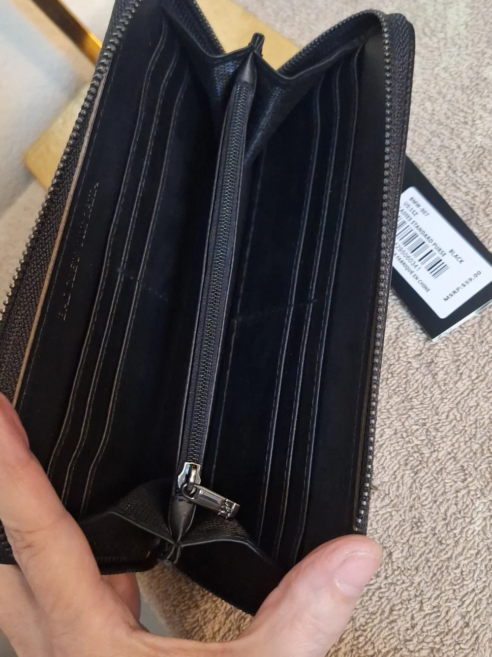 NWT Badgley Mischka Black Wallet